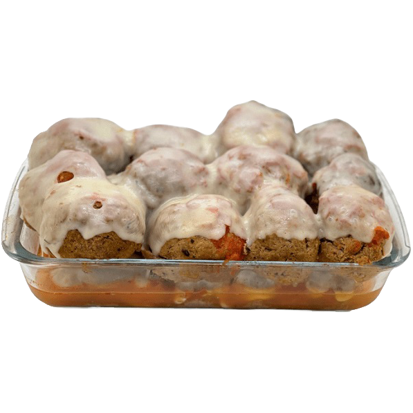 Meatball parmigiana Platter.