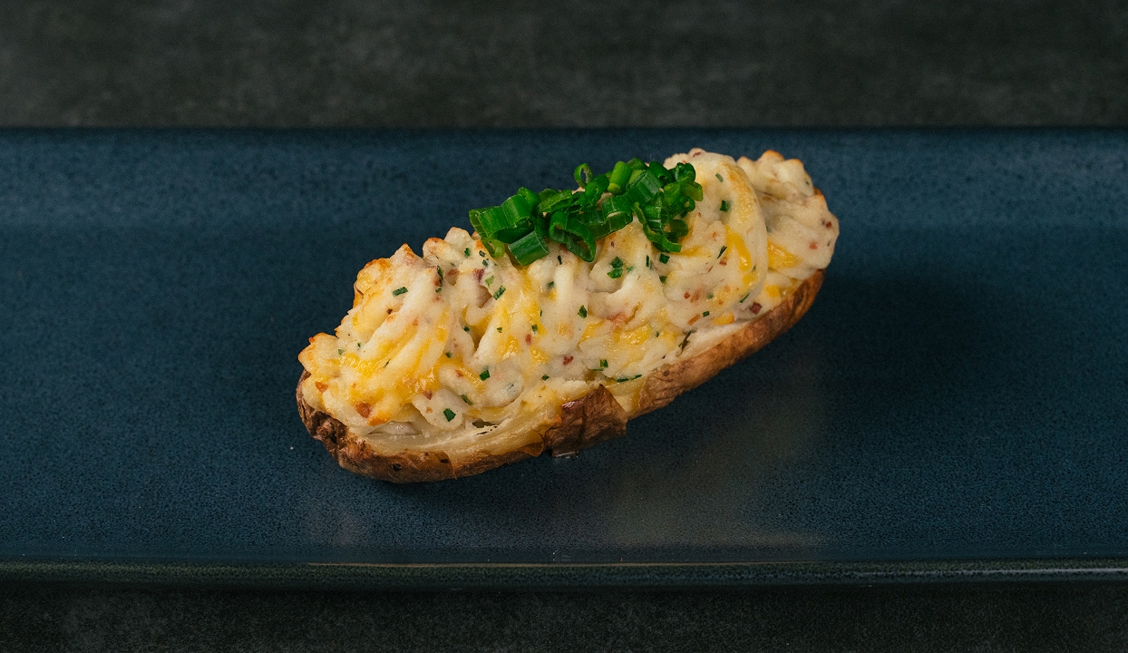 TWICE BAKED POTATO.