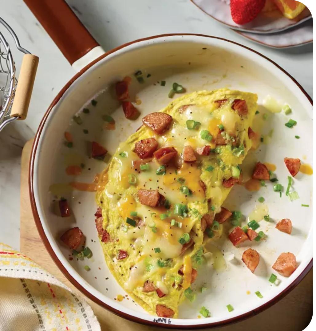 Sausage Omelette.