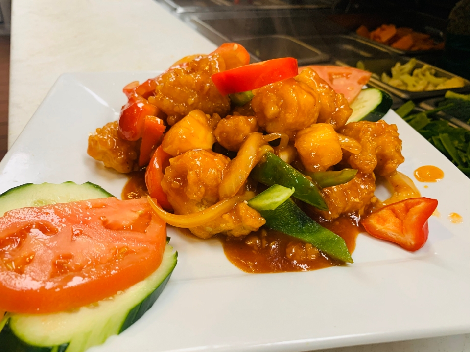 85-Sweet and Sour Squid - Muc Xao Chua Ngot.