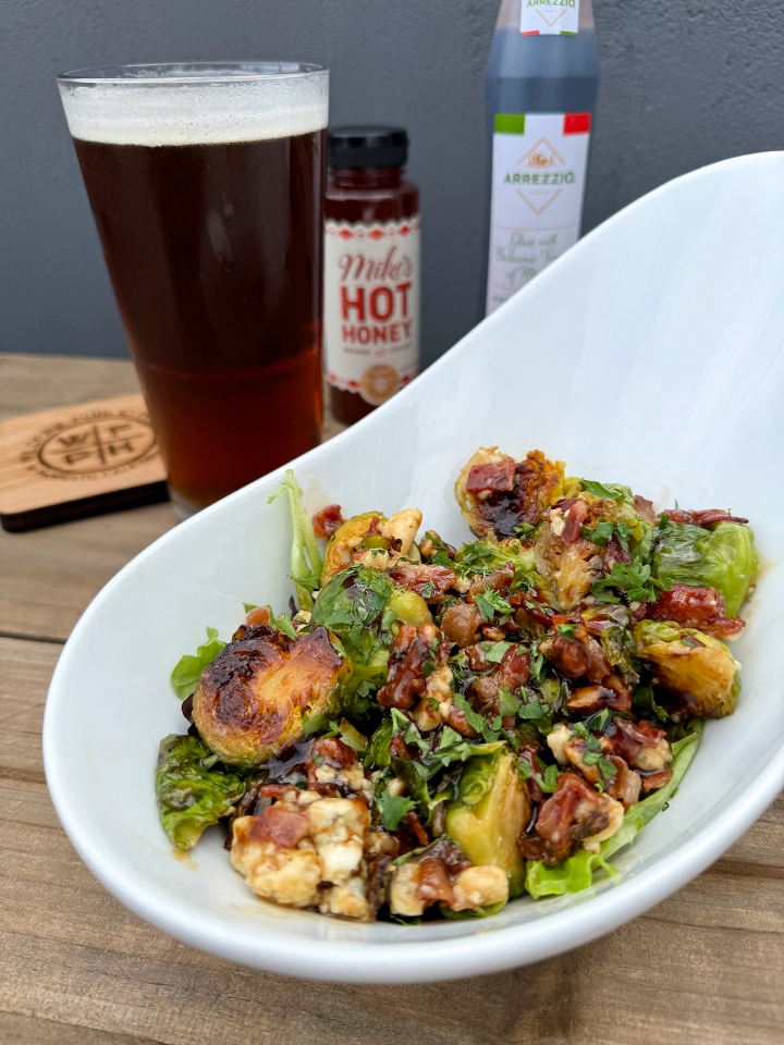 Hot Honey Brussel Sprouts.