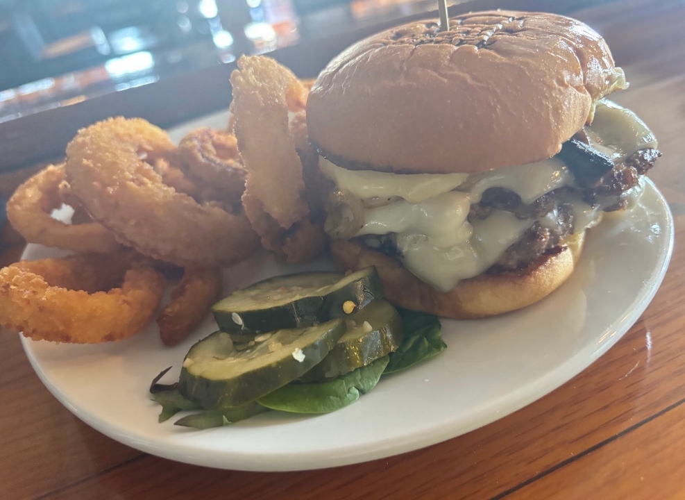 The Mushroom Swiss Burger.