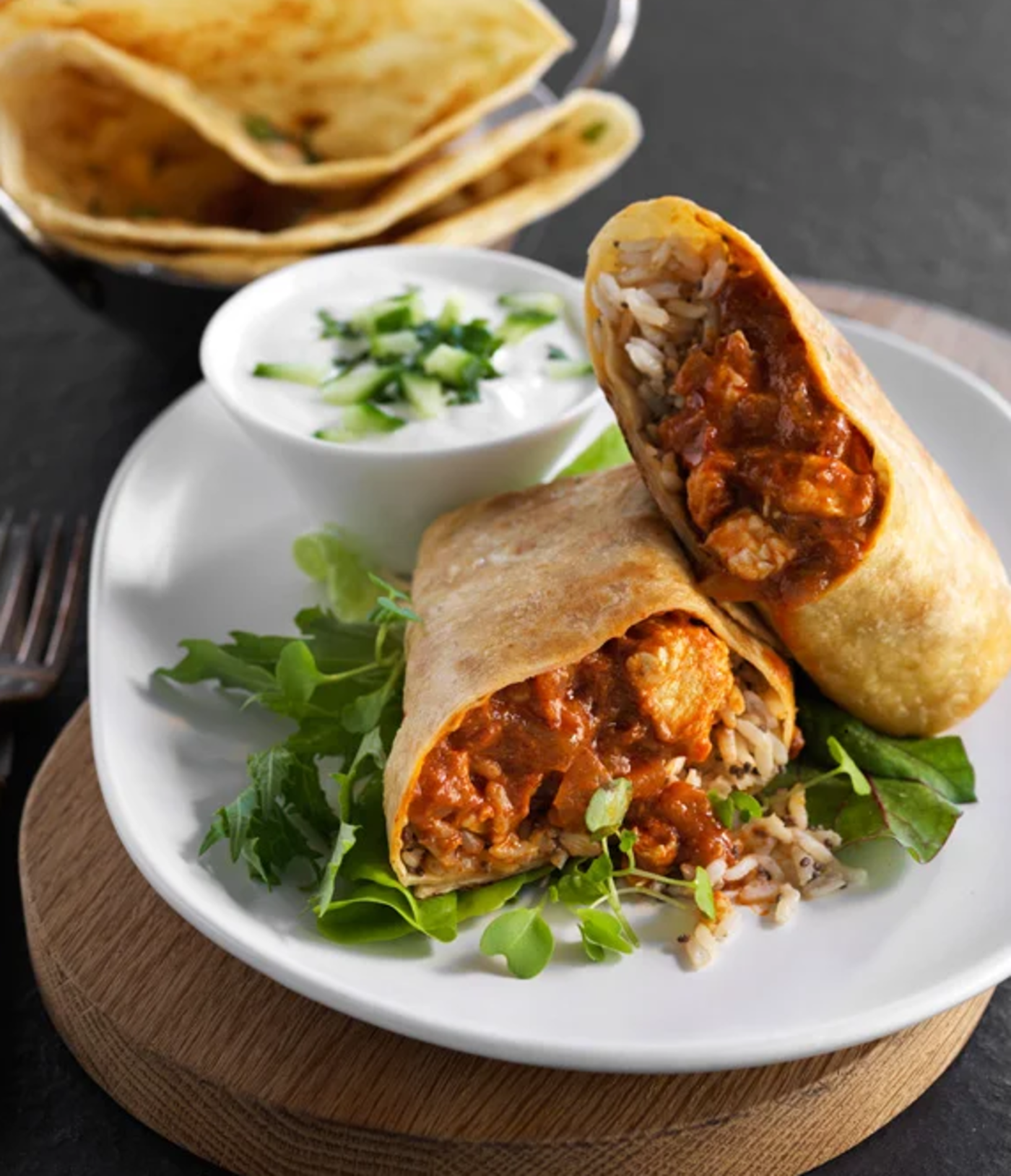 Butter Chicken WRAP.