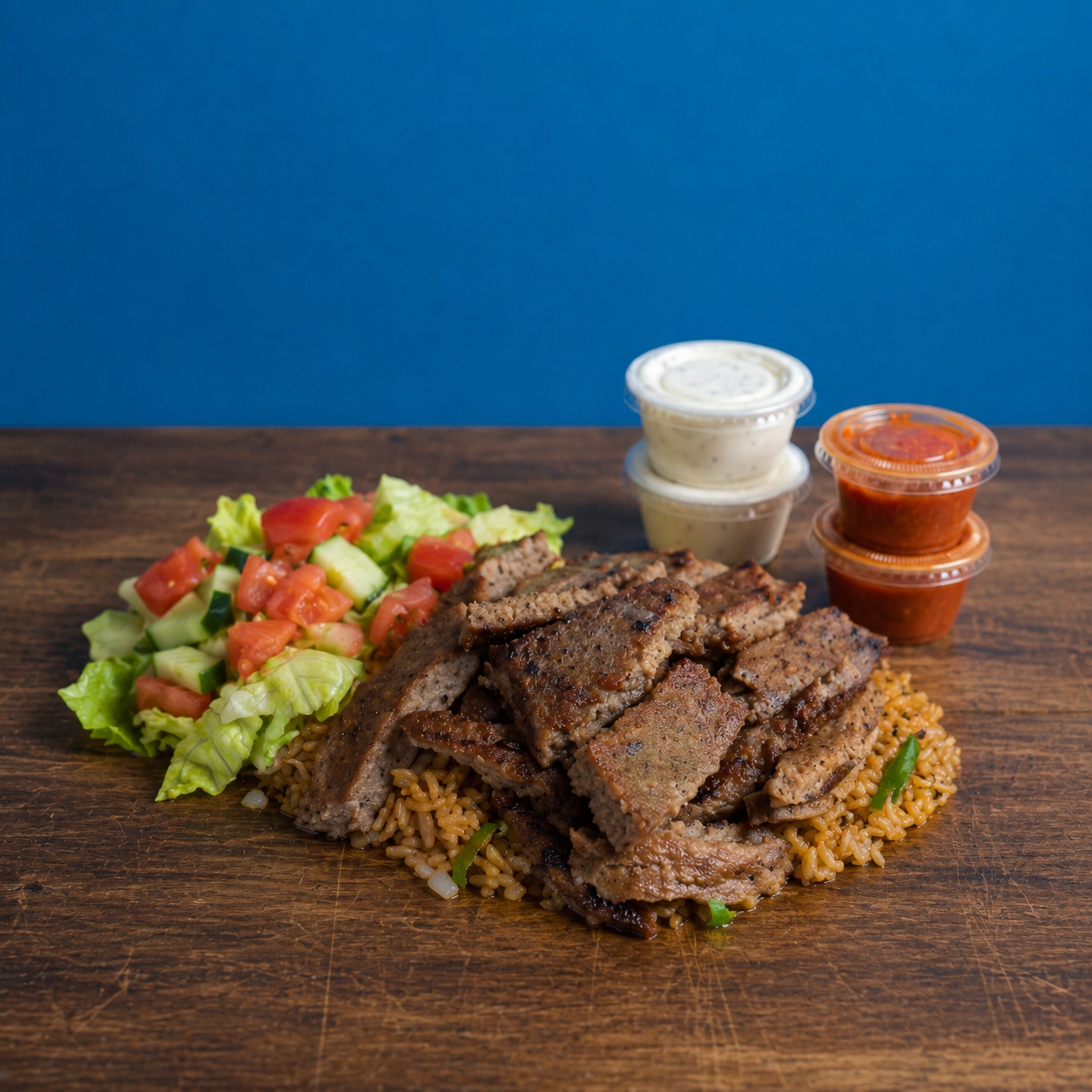 Beef Over Rice.