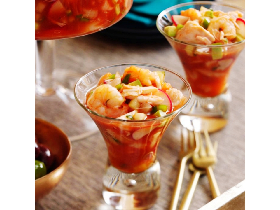 Full Shrimp Cocktail.