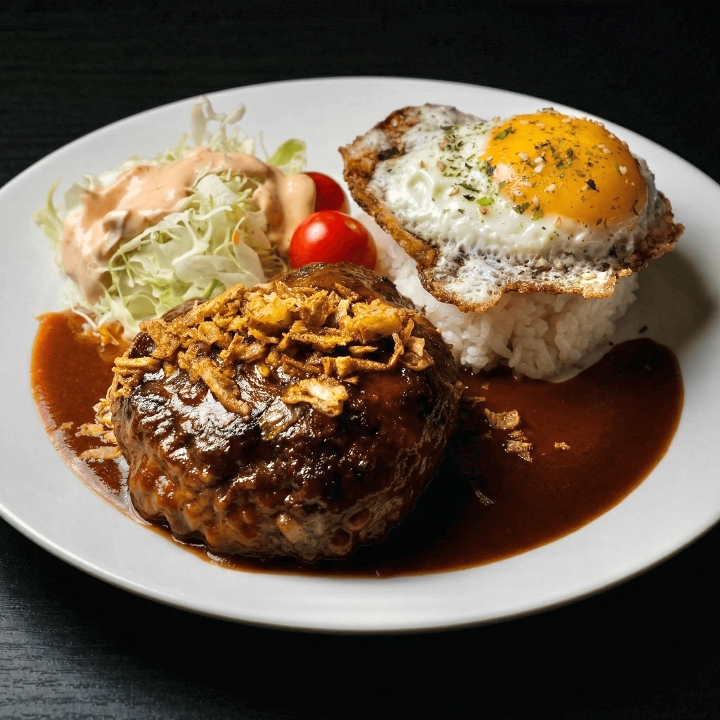 Japanese Hamburger Steak Don.