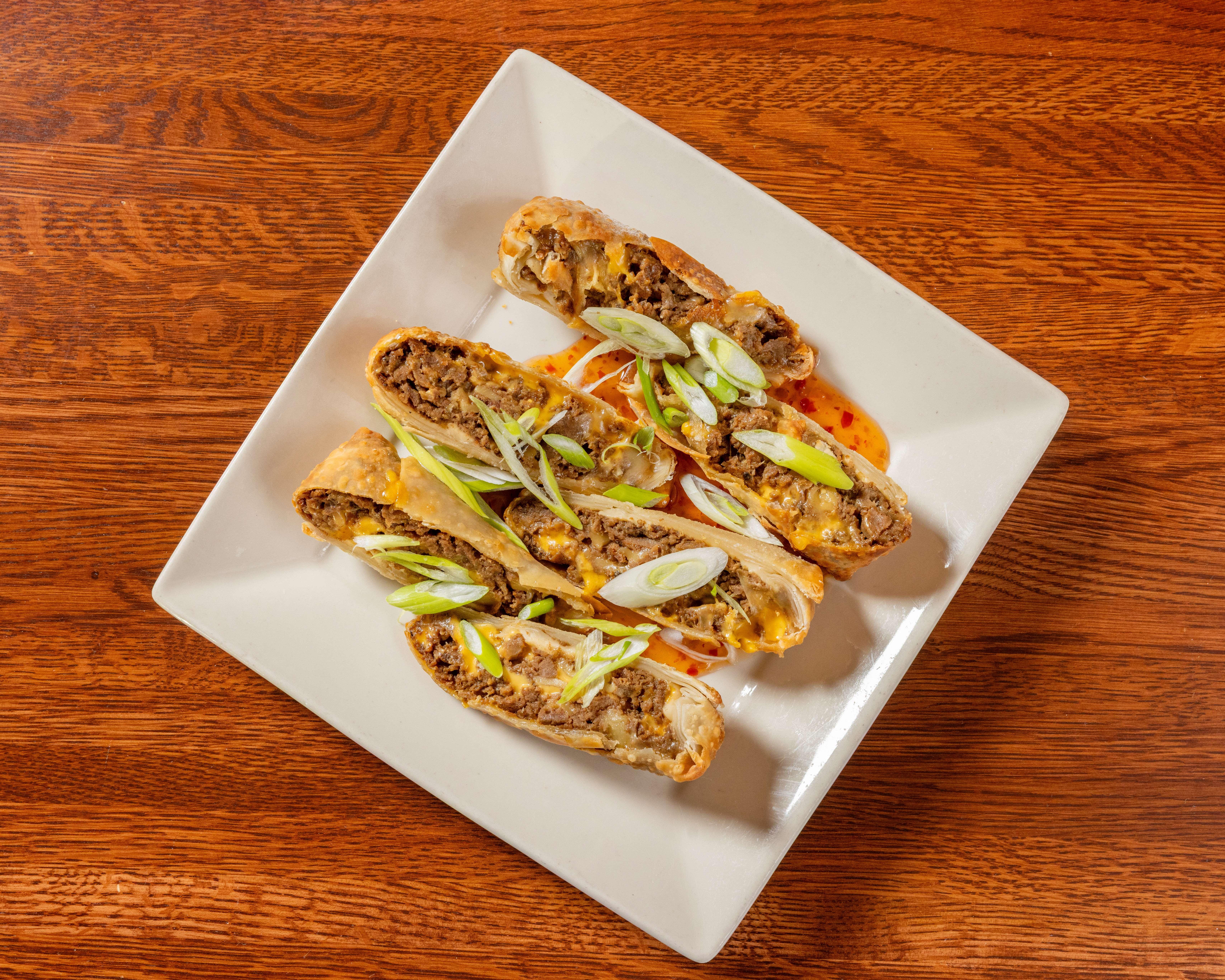 Cheesesteak Egg Rolls.