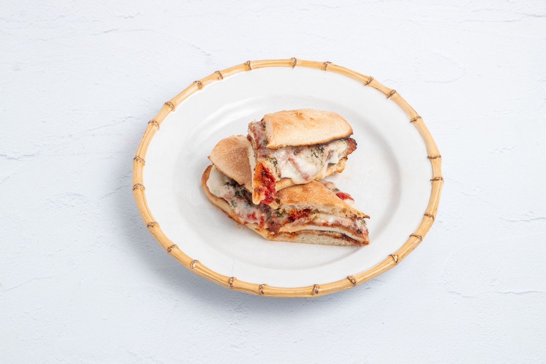 Double Chicken Parm Sandwich.