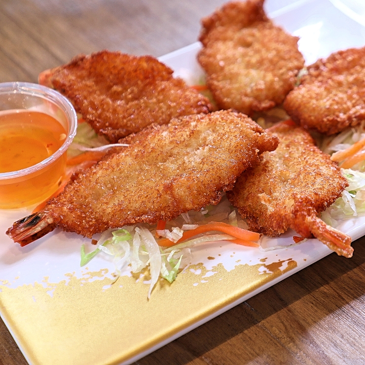 Crispy Battered Shrimp.