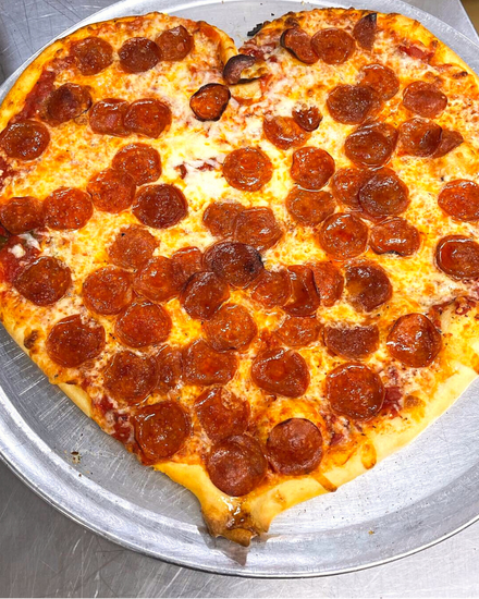 Heart Shape Pizza.