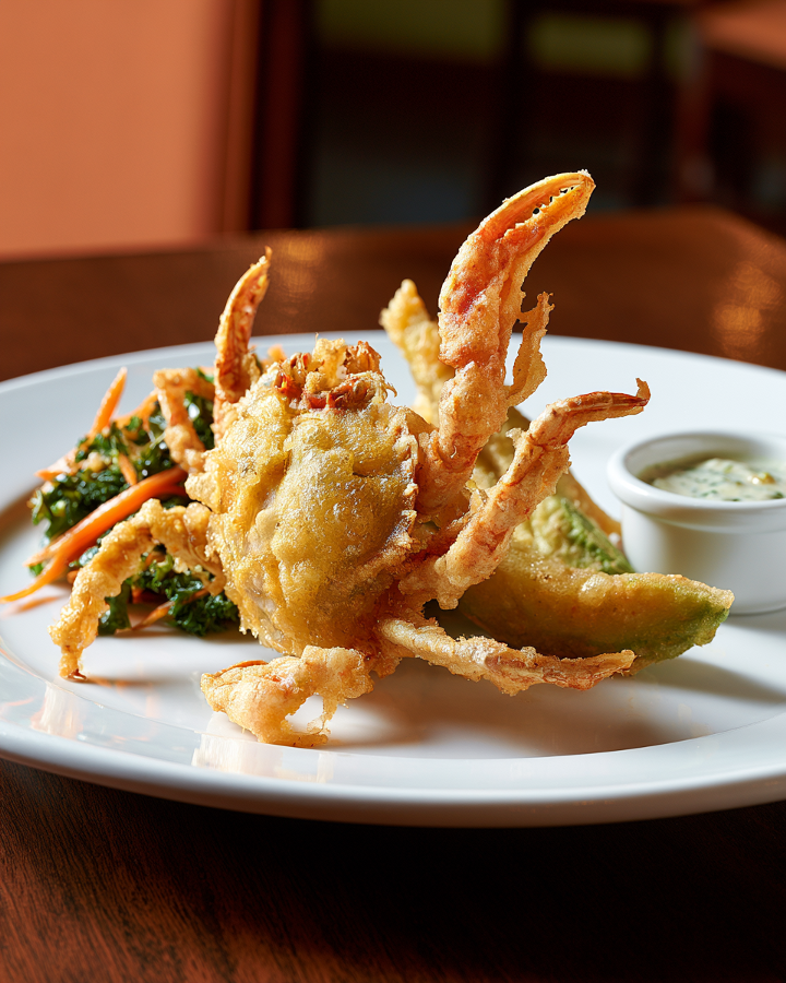 Crispy Beer-Battered Soft Shell Crab.