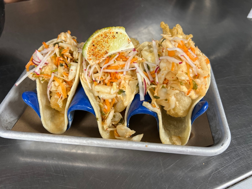 Baja Fish Tacos.