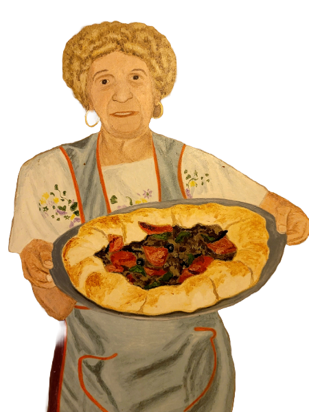 Aunt Joann's Manhattan Margherita (V).