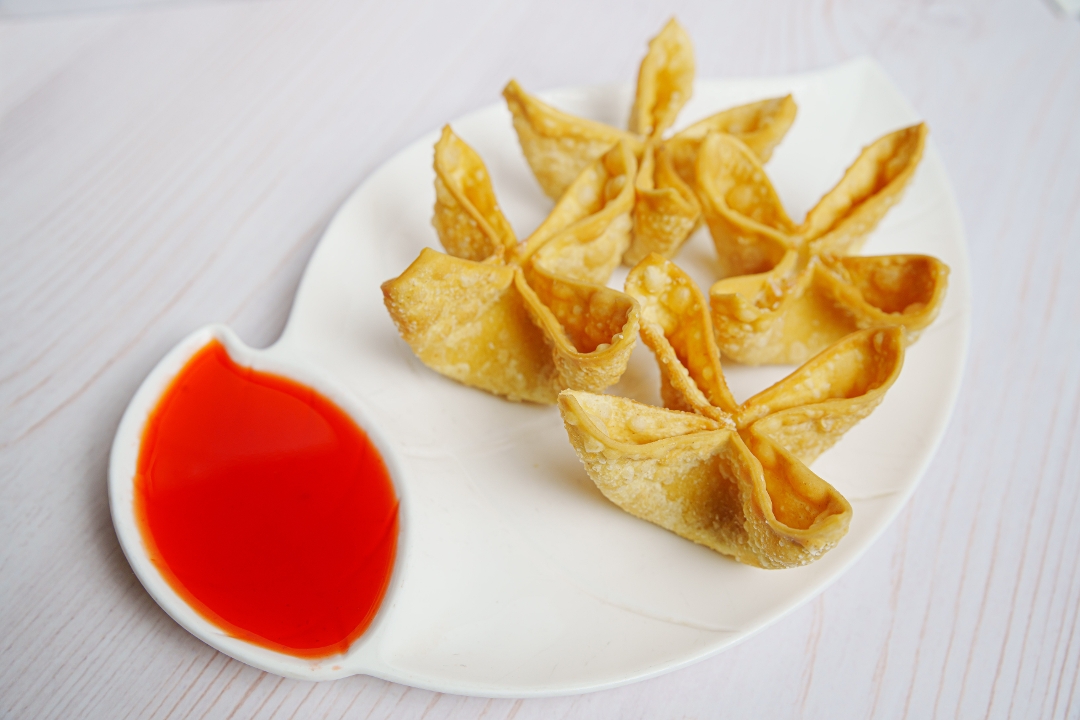 Crab Rangoon Wonton de queso.