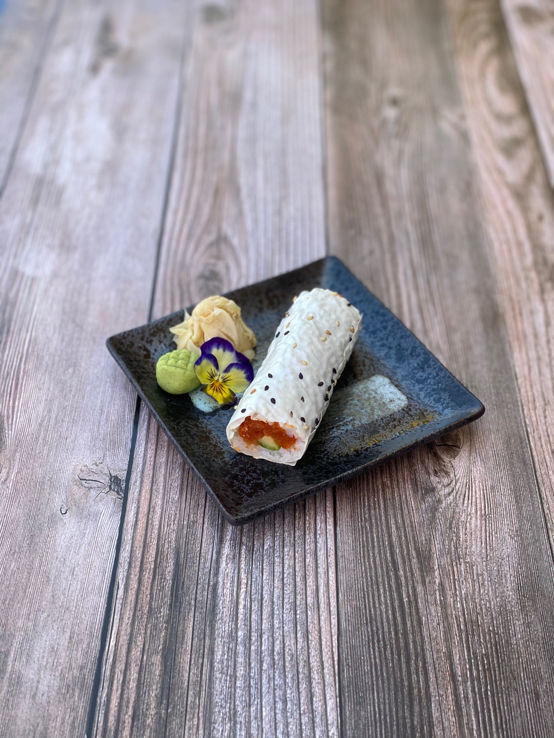 Spicy Tuna Hand Roll.