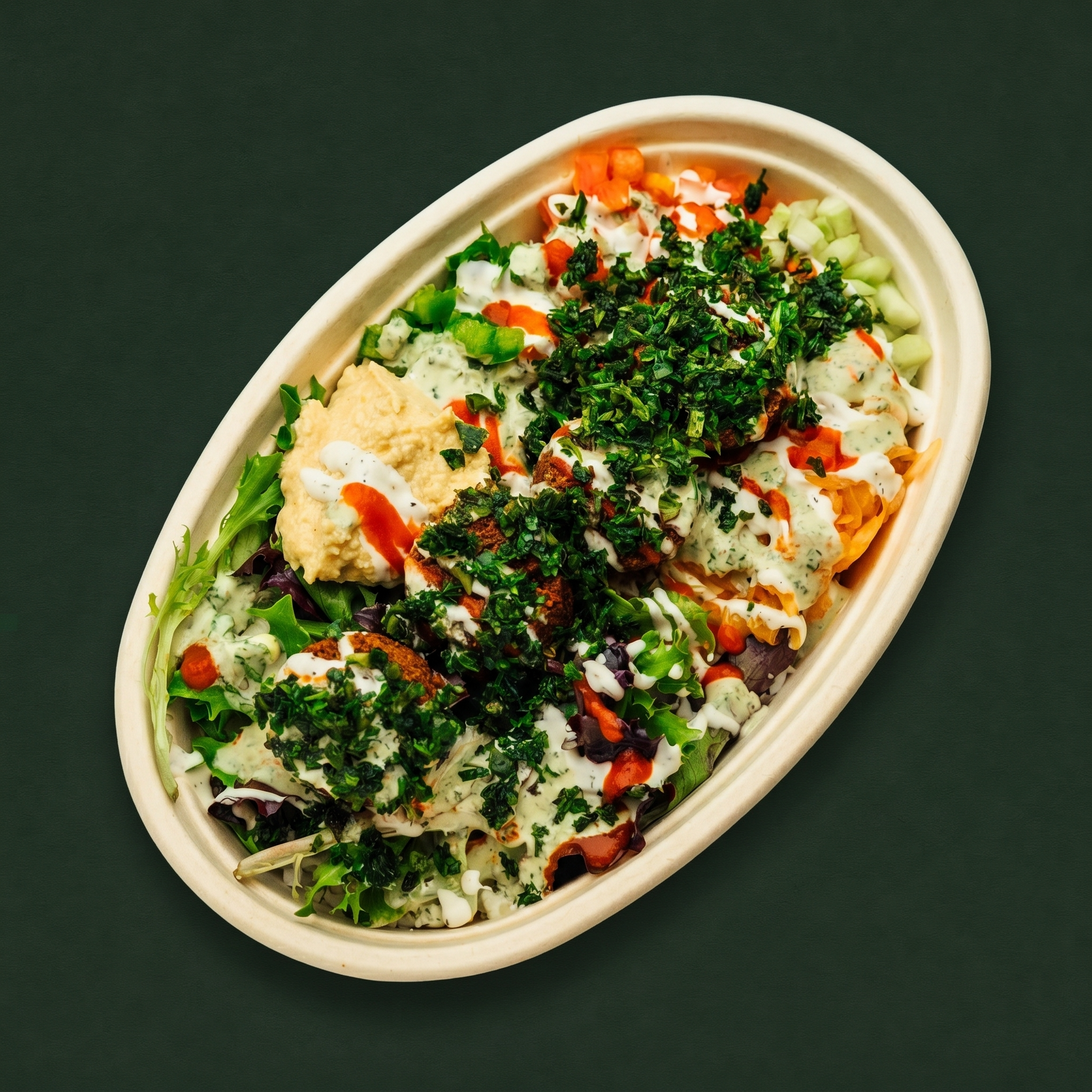 Falafel Rice Bowl.