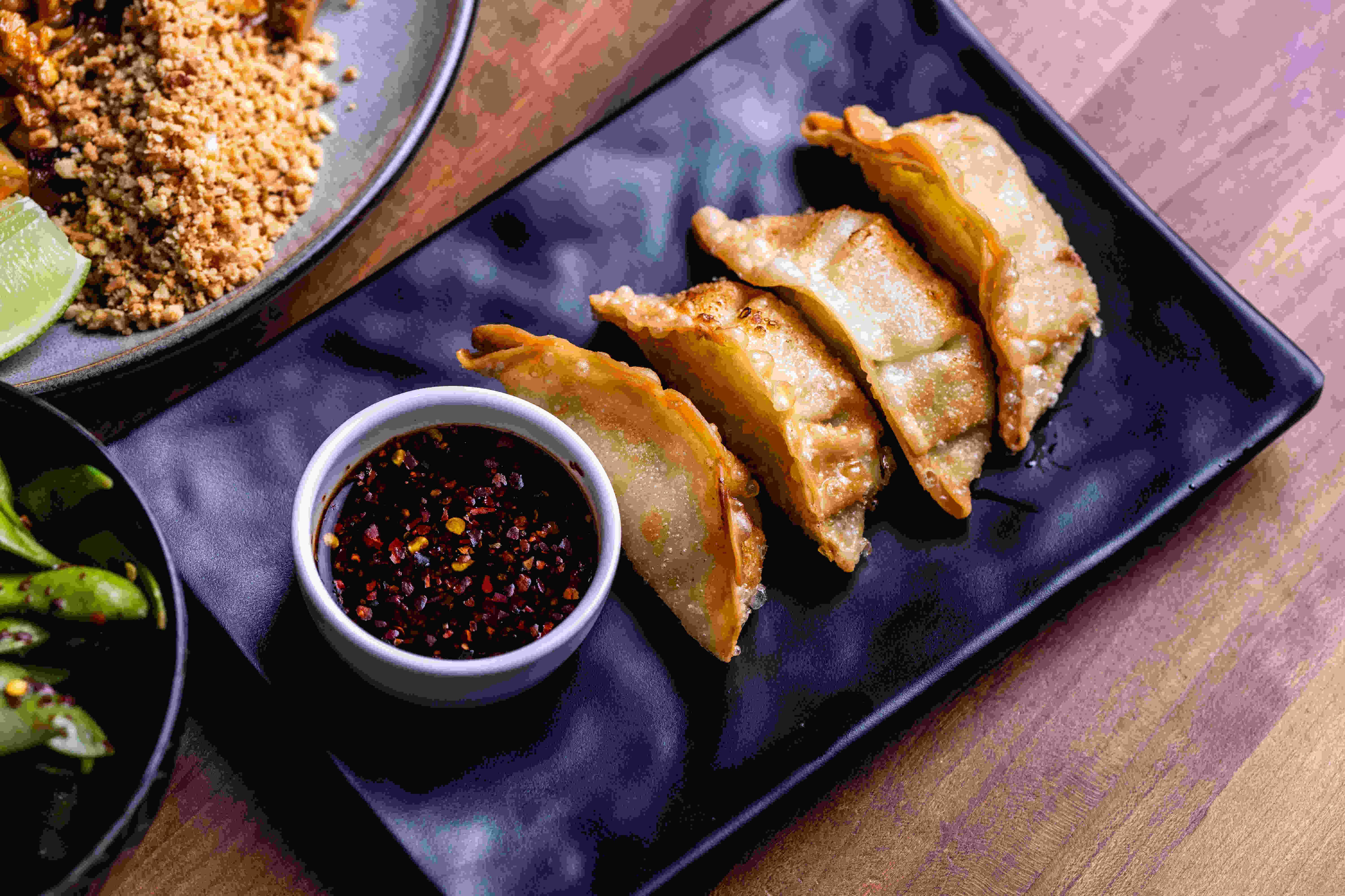 A13 Crispy Pork Potstickers (4 Pieces).