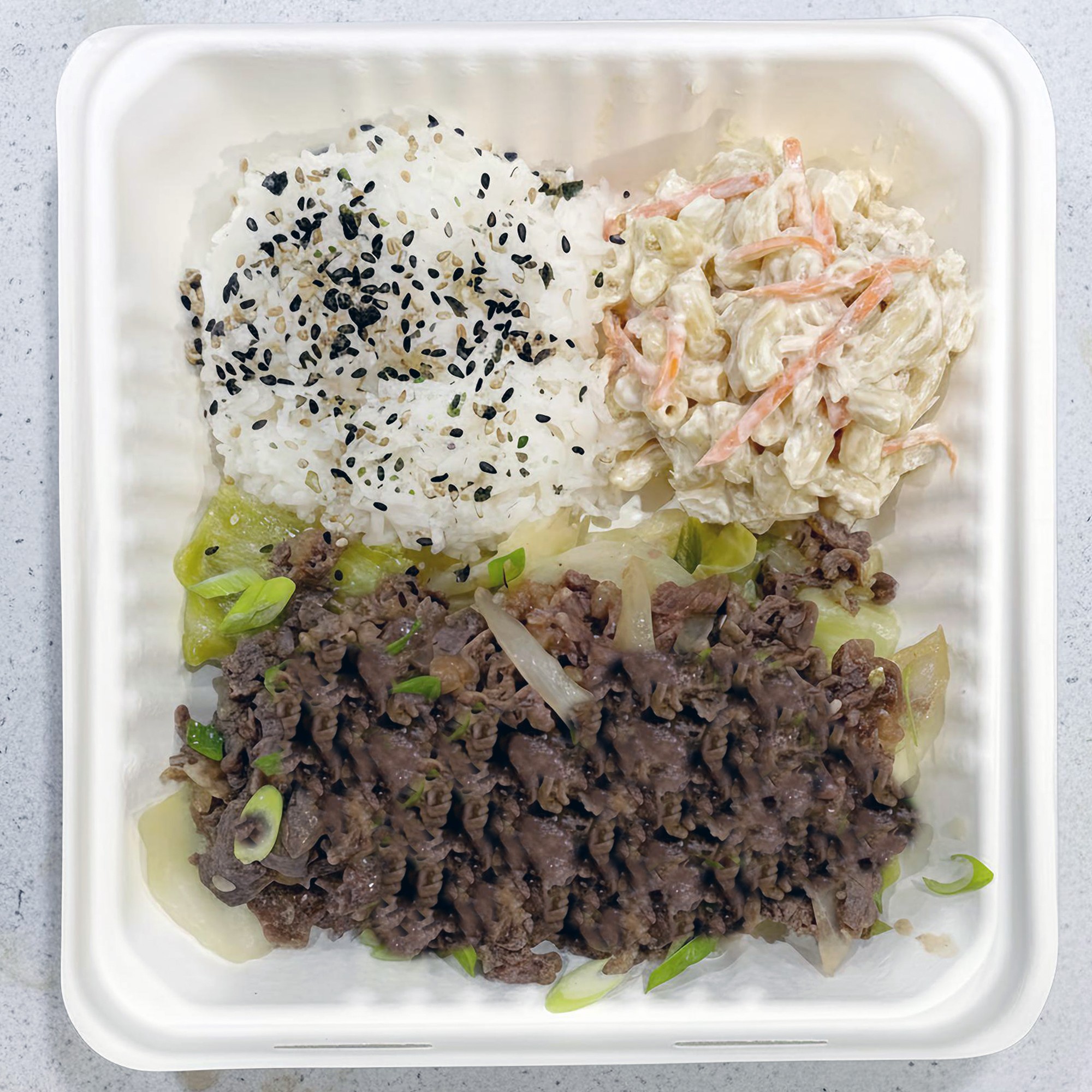 Beef Bulgogi Rice Plate.