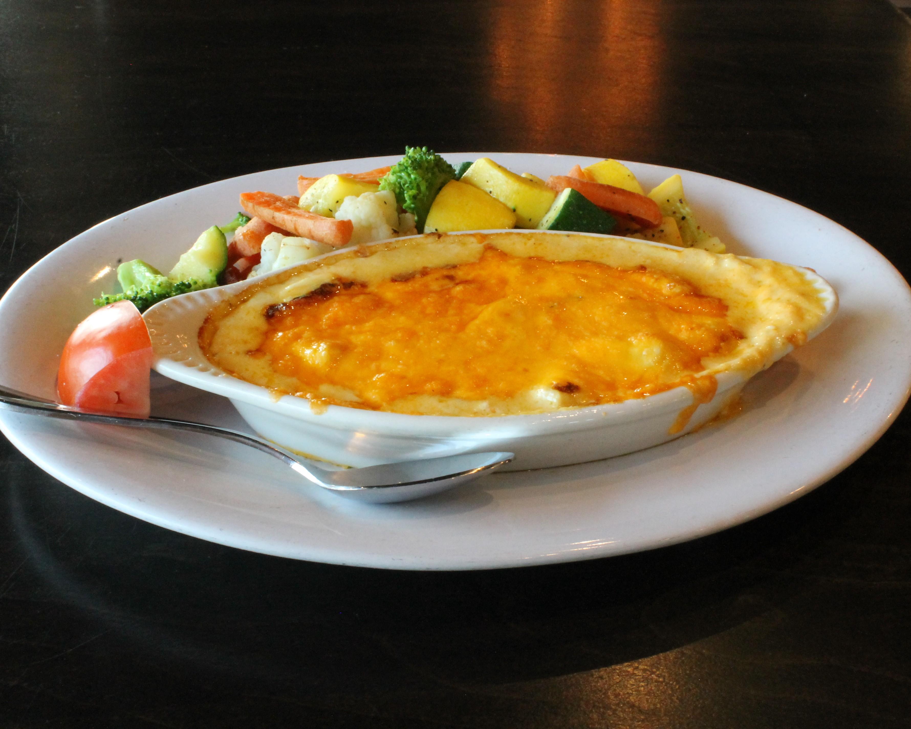 Crabmeat Au Gratin.