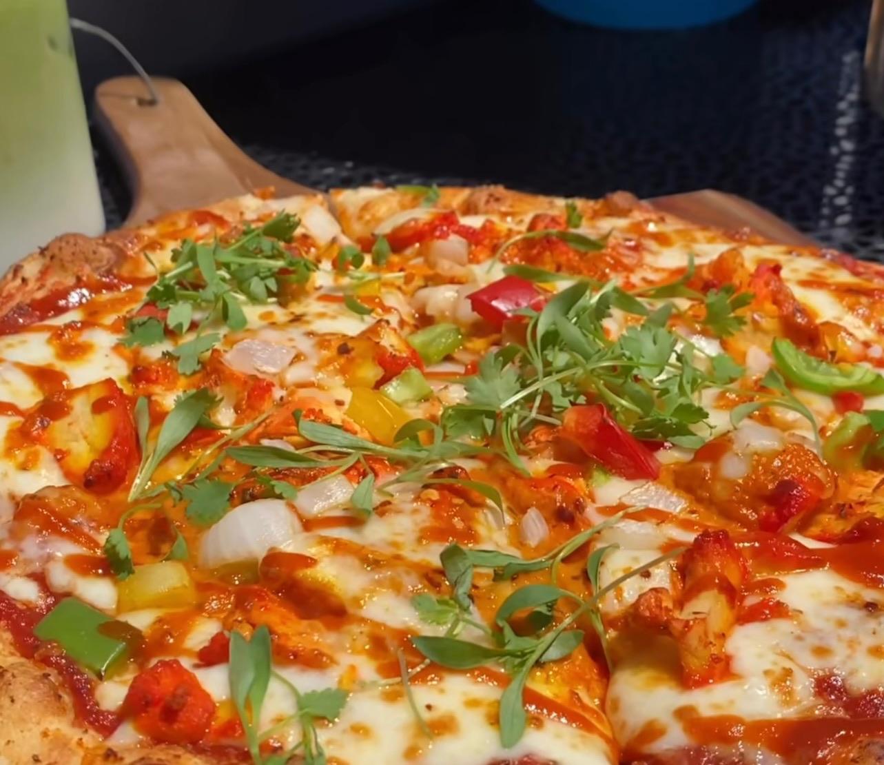 Chicken Tikka Masala Pizza.