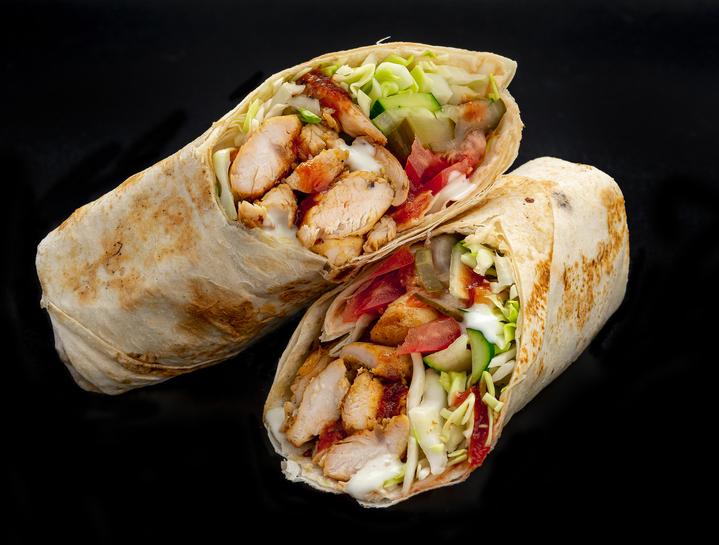 Beef Shawarma Wrap.