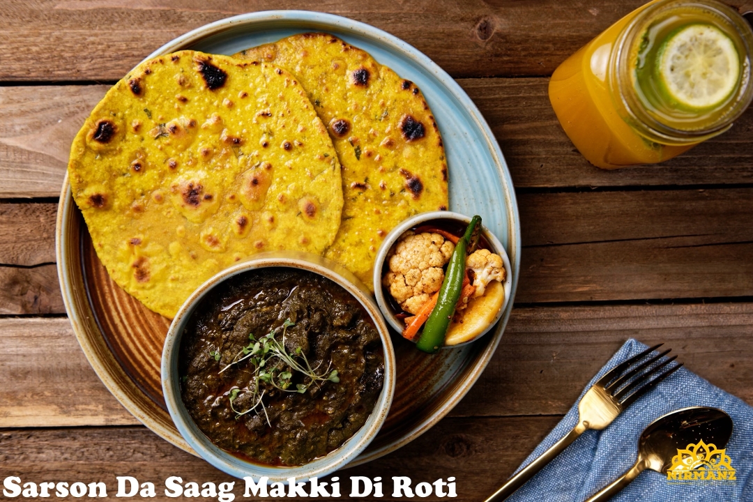 Sarson Da Saag Makki Di Roti.