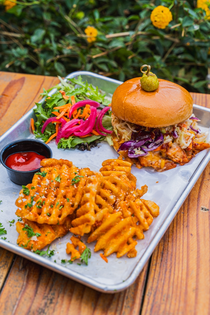 BBQ CHICKEN SANDWICH.