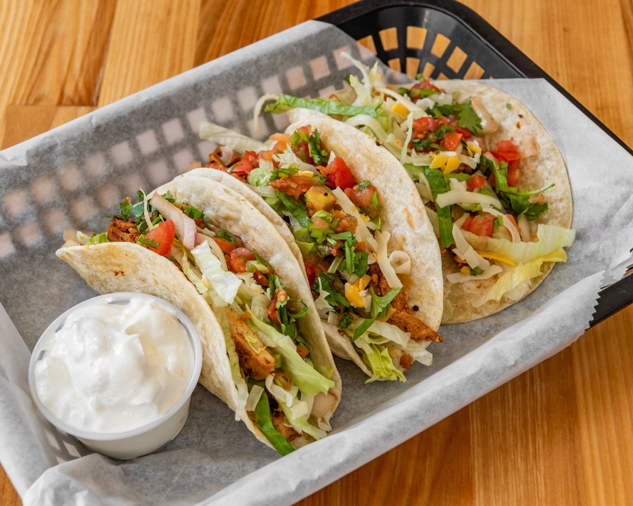 Chicken Soft Tacos.