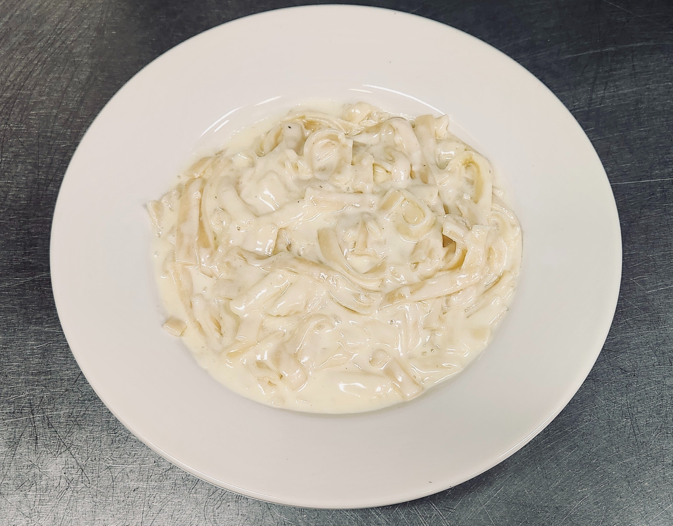Plain Alfredo Pasta.