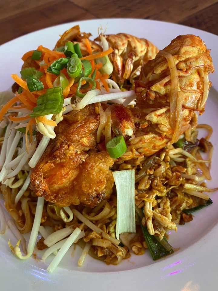 Signature Lobster Pad Thai.