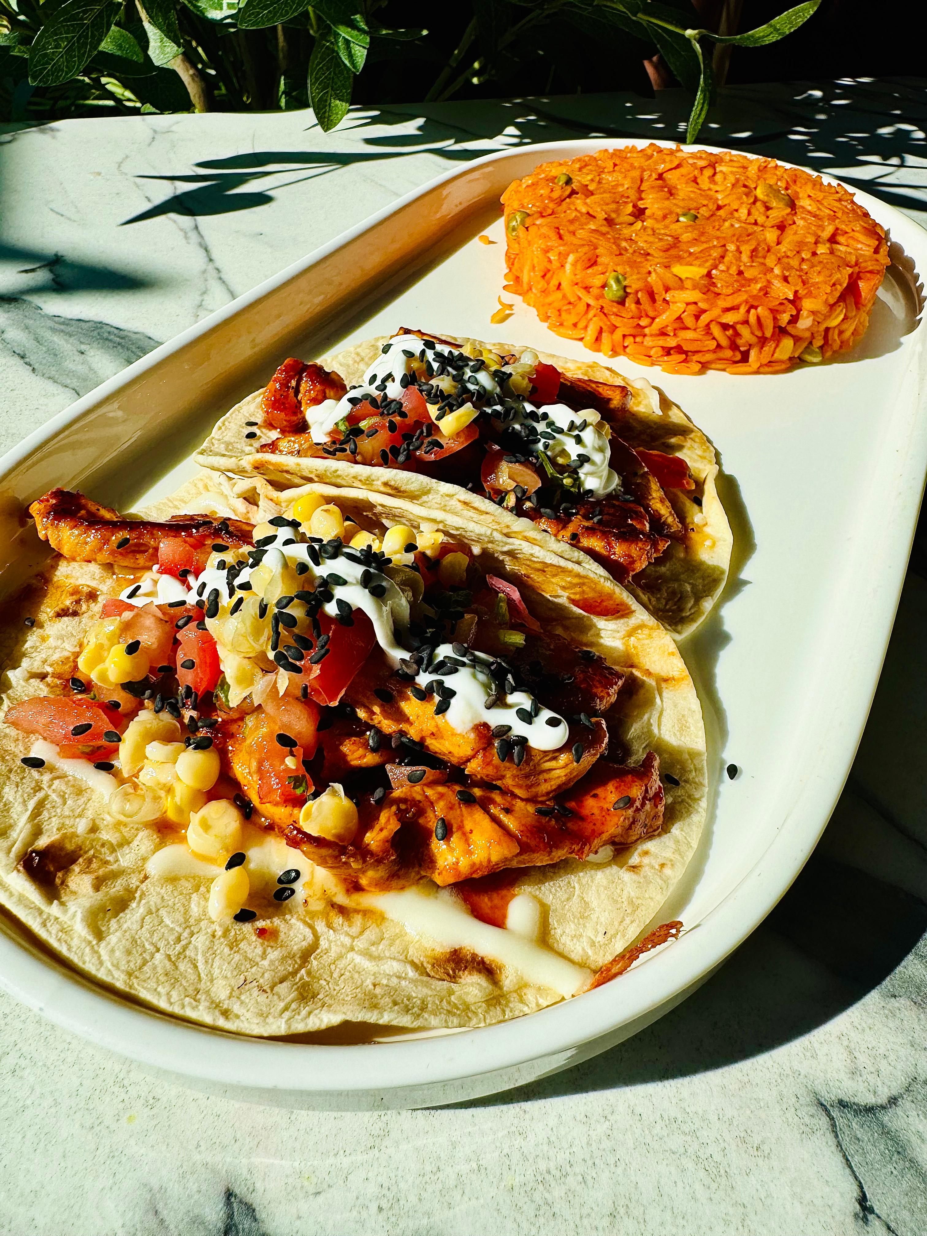 L Agave Chicken Tacos.