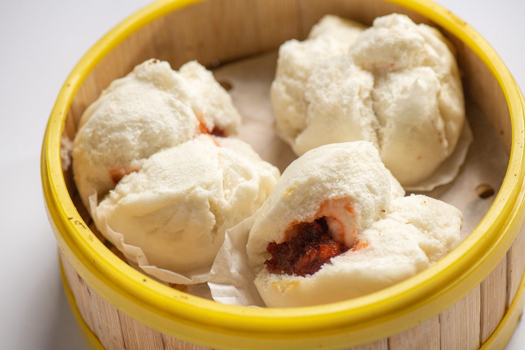 B-8 Roast Pork Bun (3 Pcs) 叉燒包.