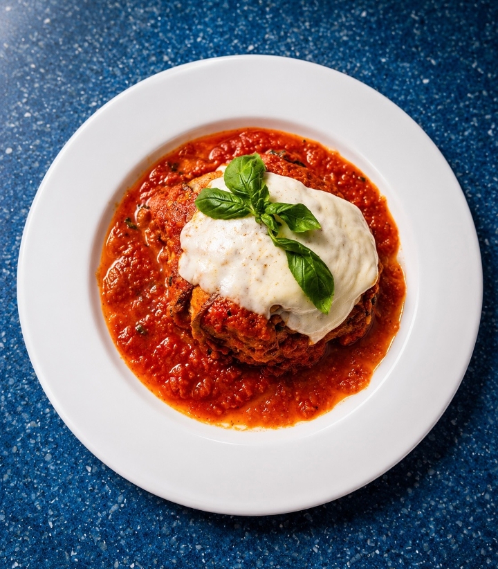 Eggplant Parmigiano.
