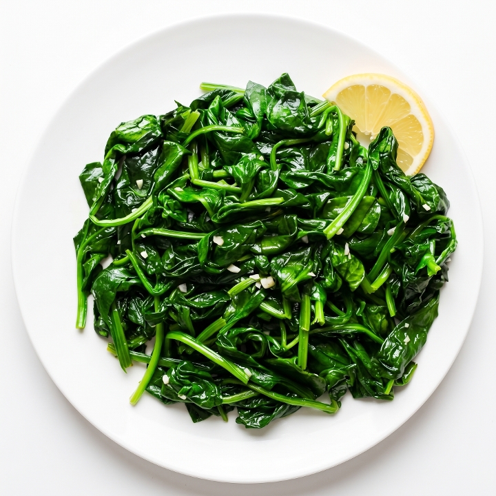 Sauteed Spinach.