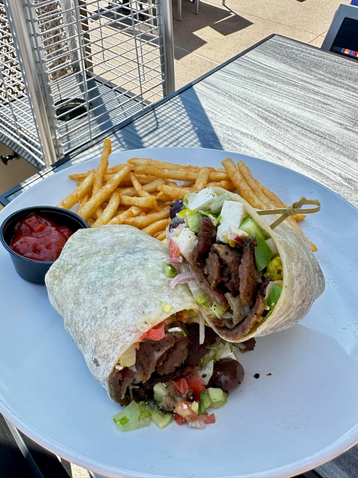 Greek Salad Wrap.