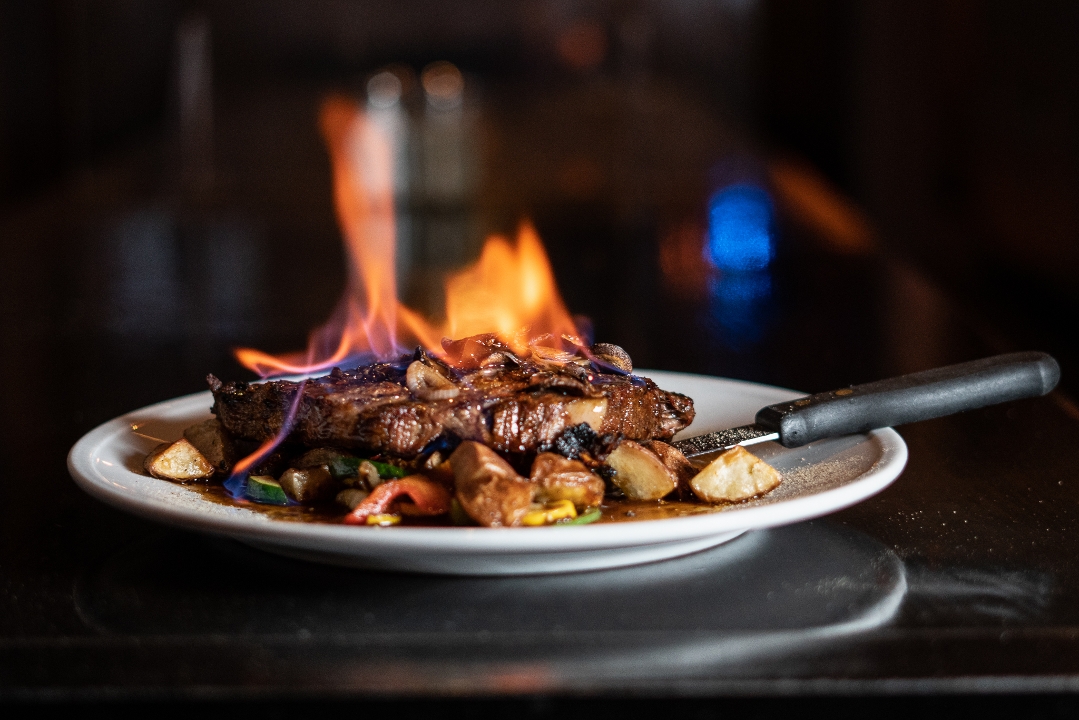 Flaming Ribeye.