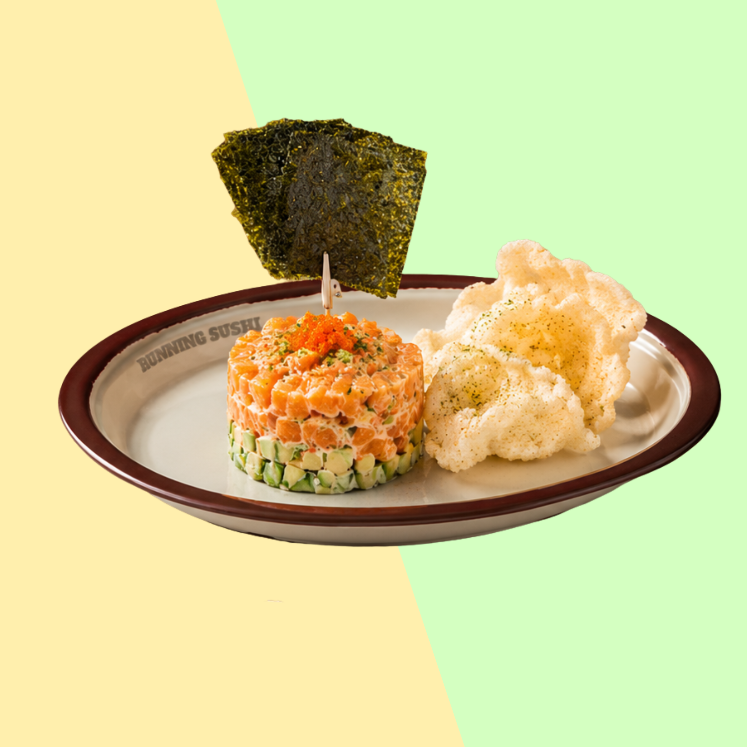 Salmon Japanese Salad Tartare.