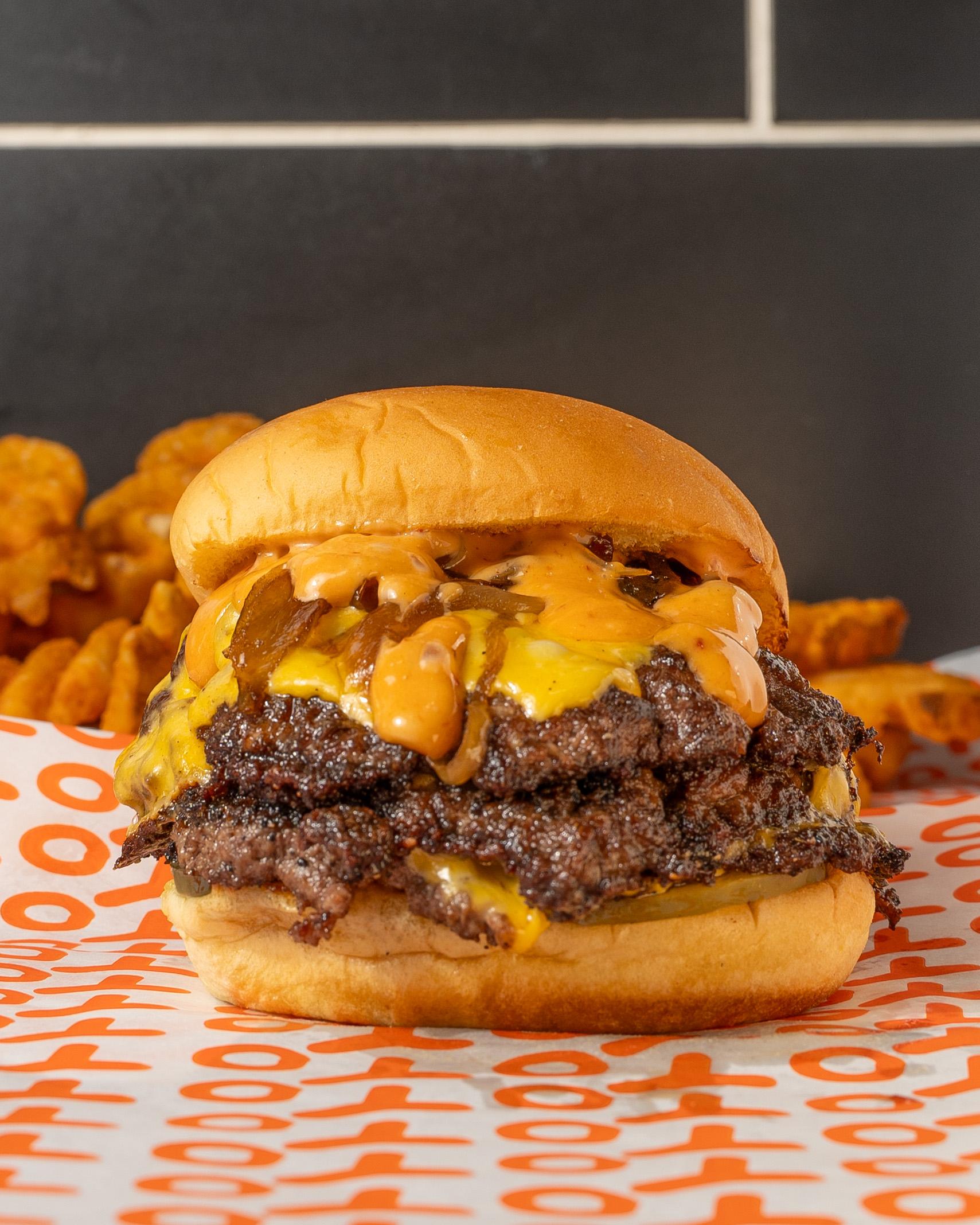 YoYo Double Smash Burger.