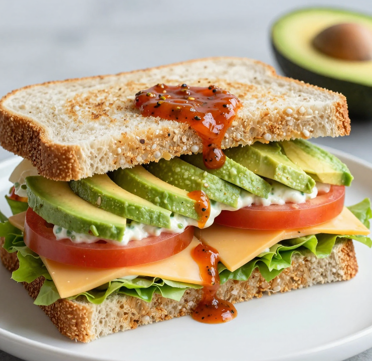 Habanero Avocado Grilled Chicken Sandwich.