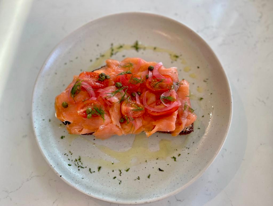 Salmon Toast.
