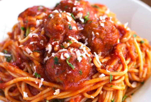 Spaghetti with 1 Meatball.
