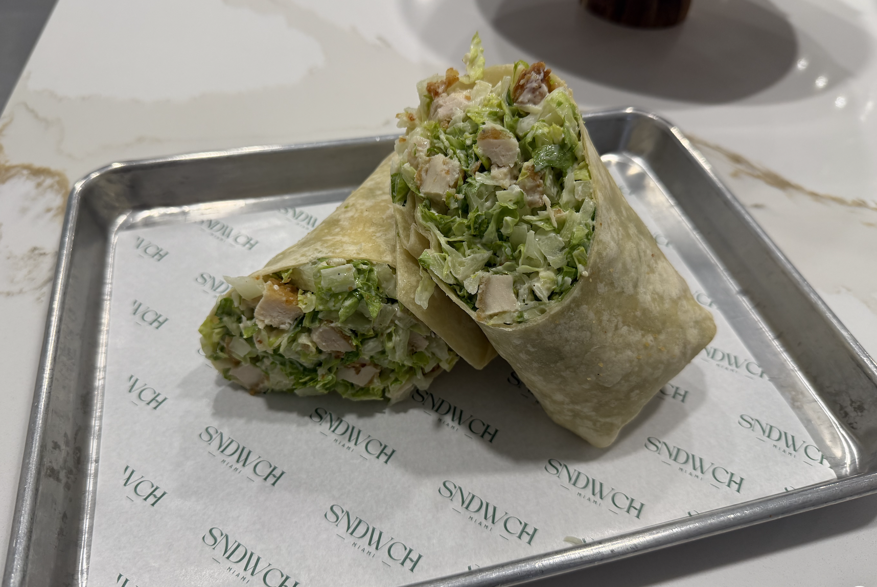 The Crispy Chicken Caesar Wrap.