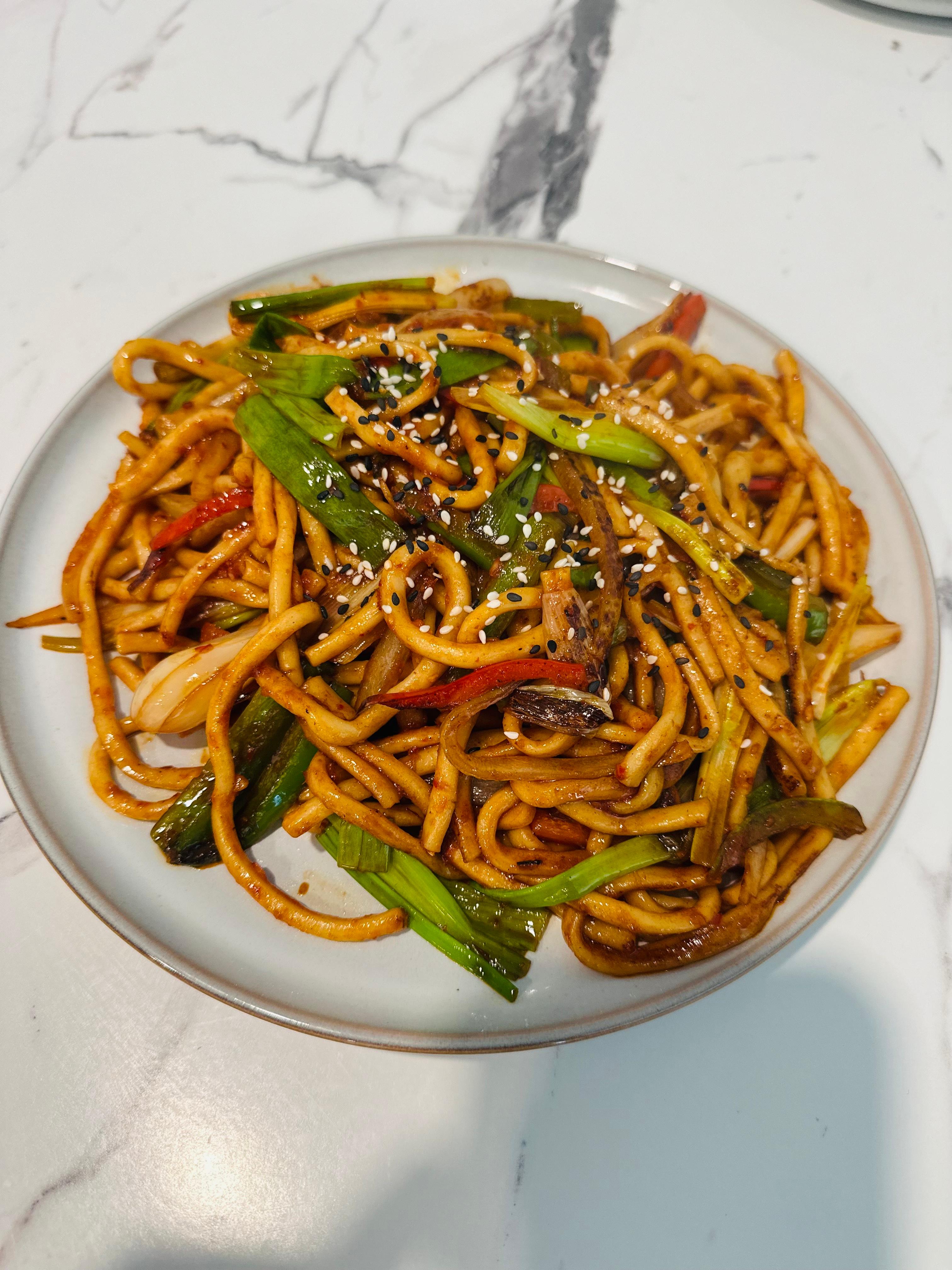Dry-fried Noodle Vegetarian 素干煸炒面.
