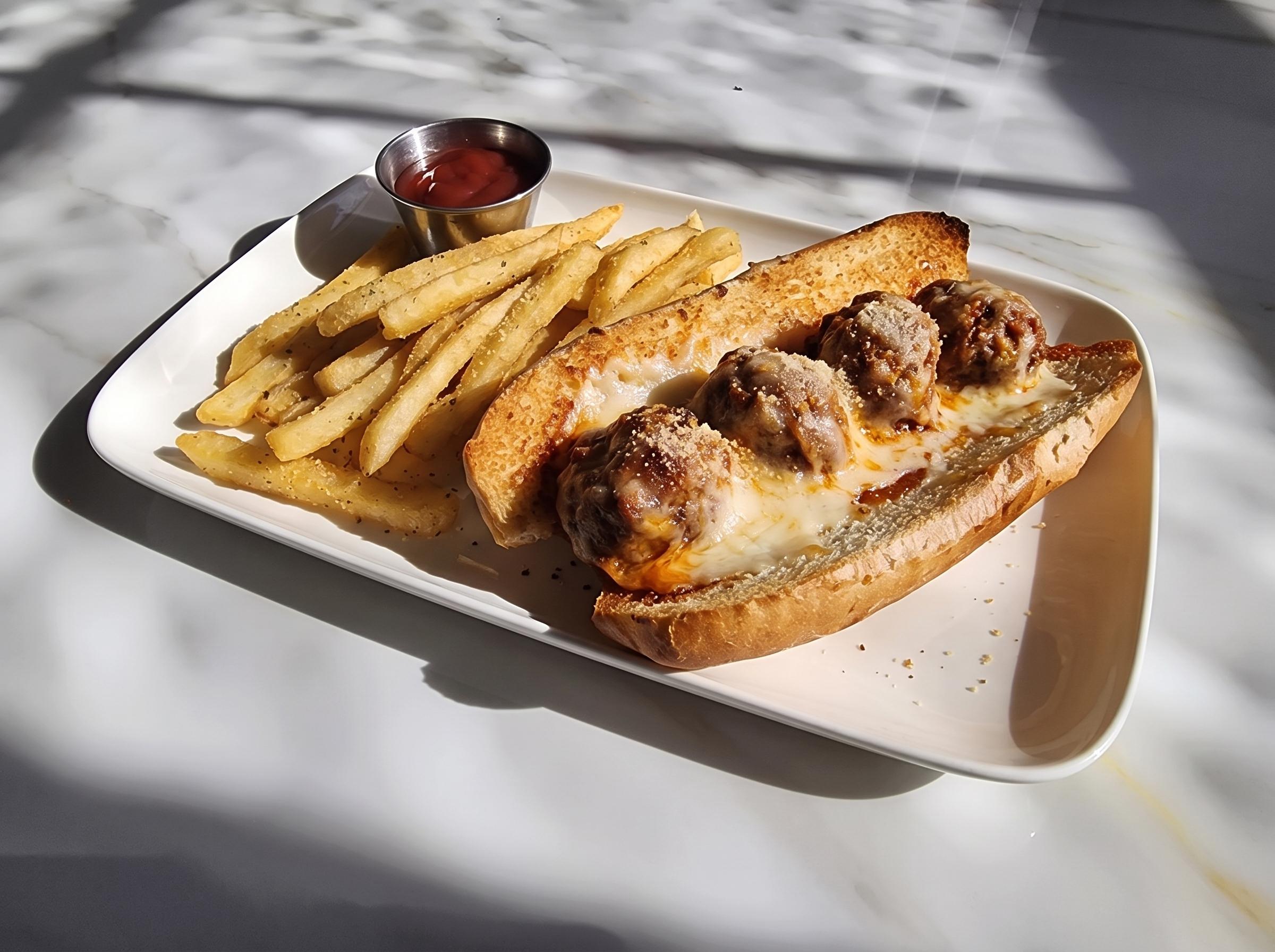 The Meatball King Sandwich.