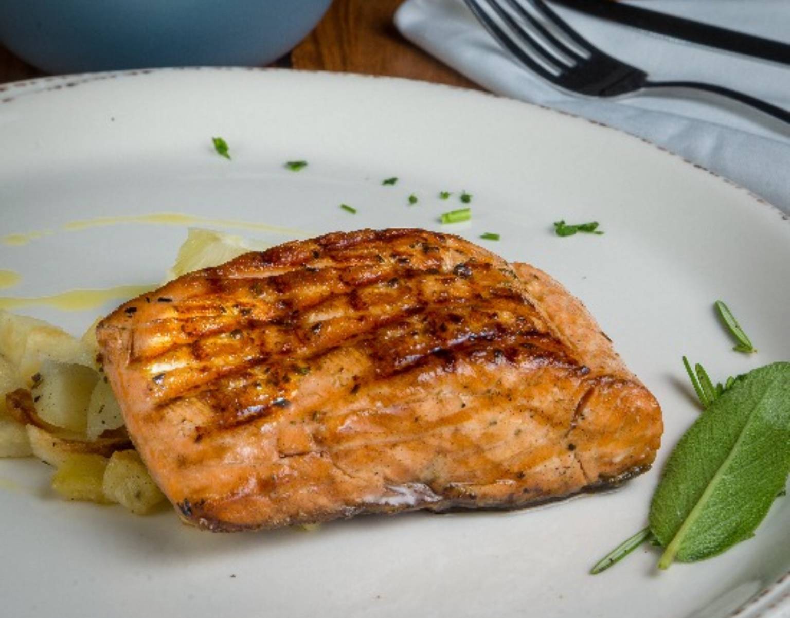 Grilled Salmon.
