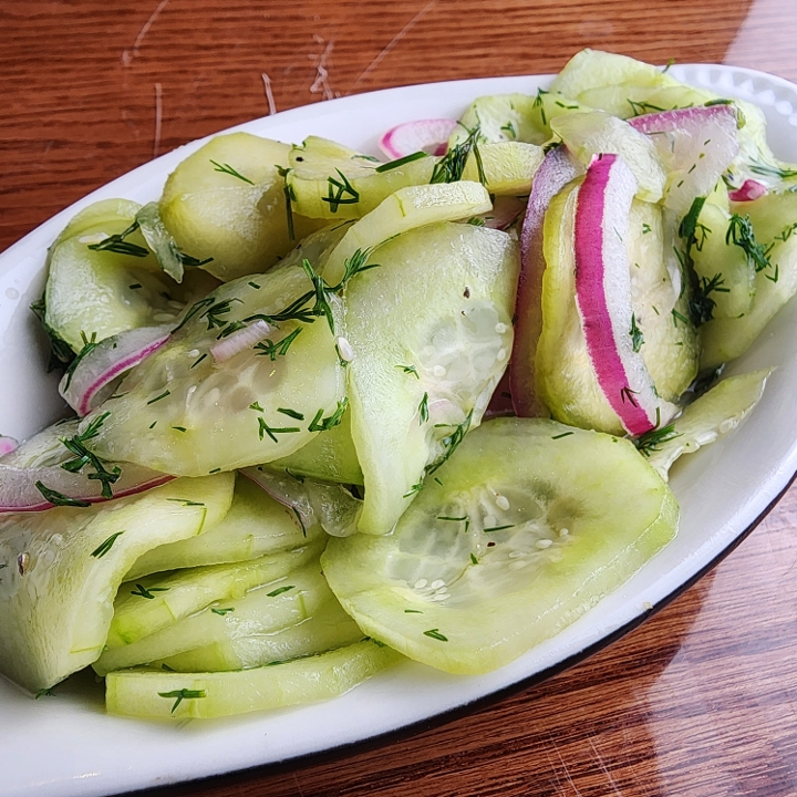 Side Cucumber Salad.