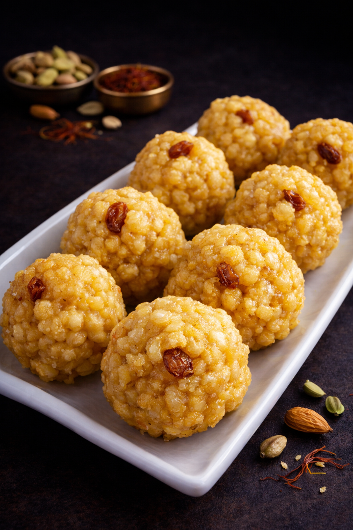Fresh Boondhi Laddu (1 piece).