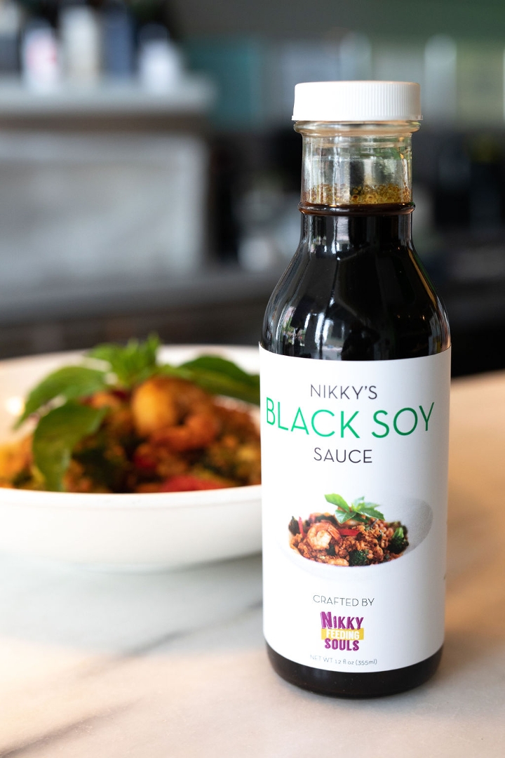 Bottle of Black Soy Sauce.