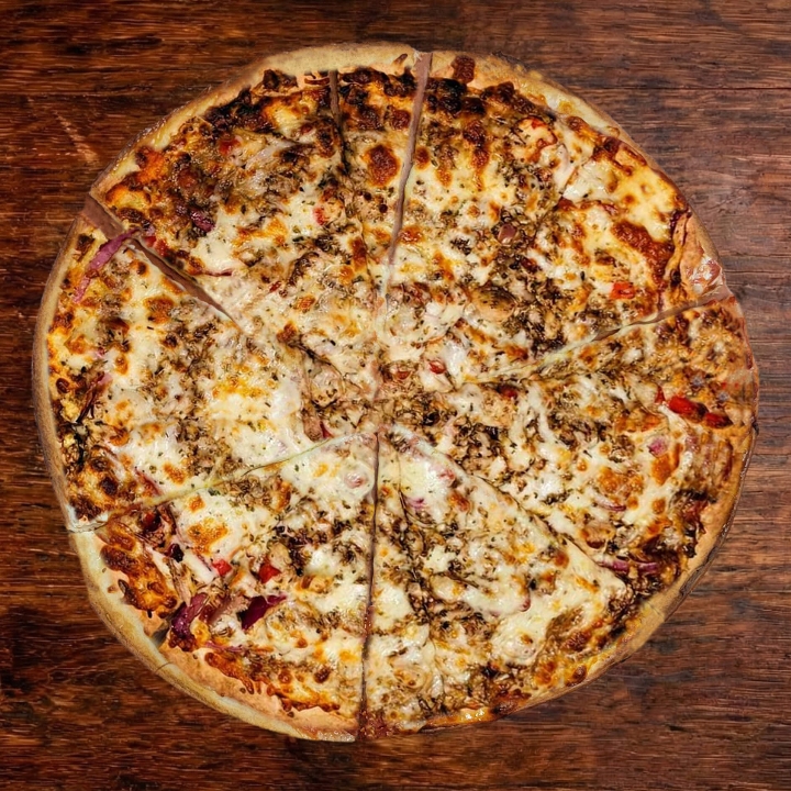 Tuscany Chicken Gluten Free Pizza.