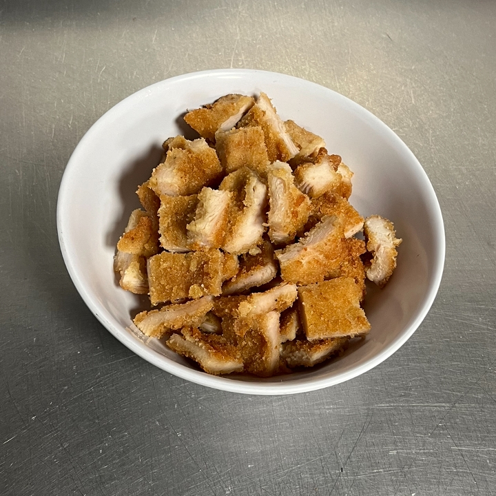 Breaded Chicken Only.